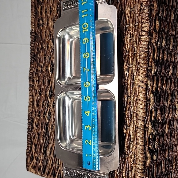 International Decorator Stainless Divided Relish Tray 18-8 Mid Century Modern - Picture 10 of 10